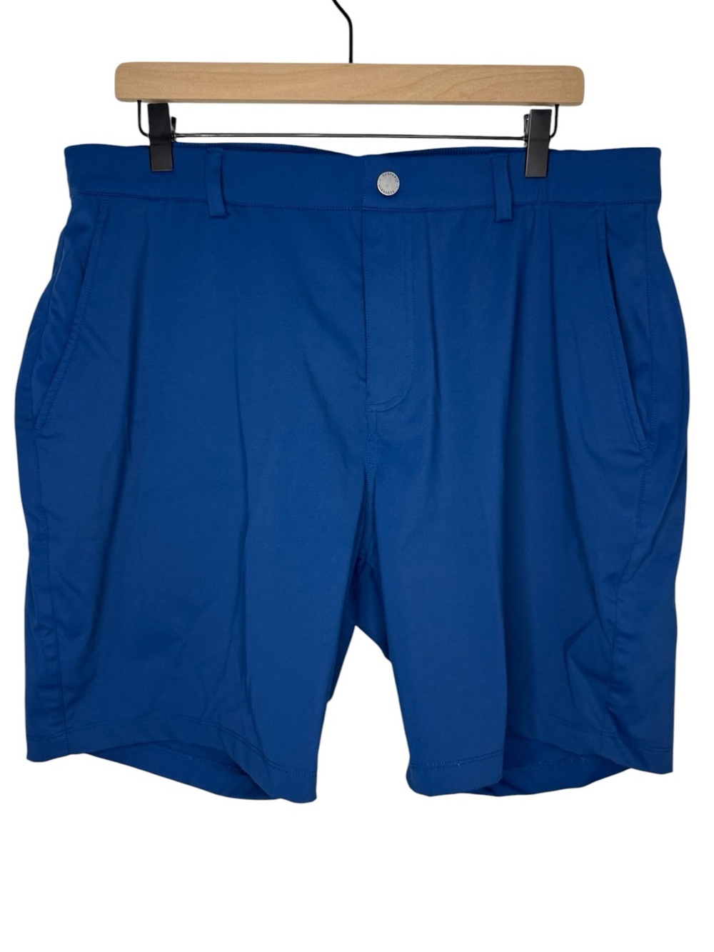 REDVANLY Varick Pull-On Men's Golf Shorts Admiral (Dark Teal Blue)XL 7.5" Inseam